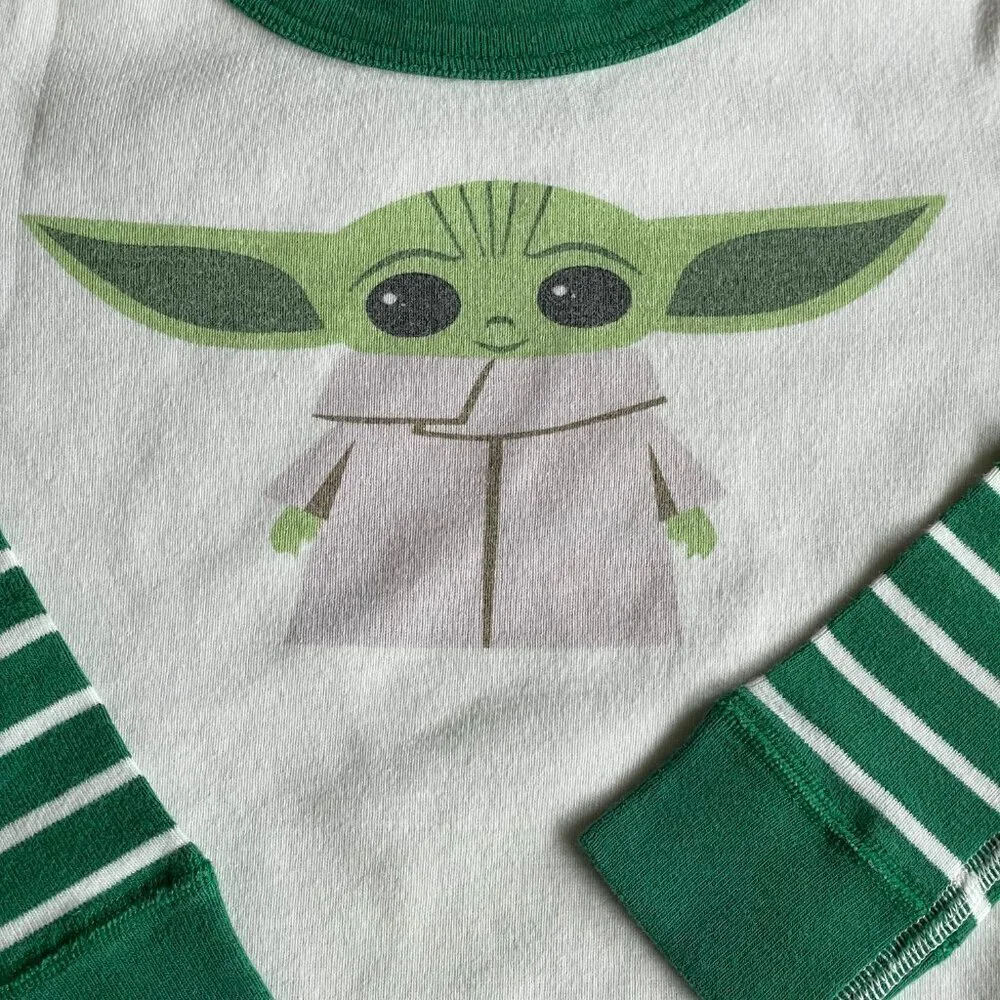 Hanna Andersson X Star Wars Grogu Organic Long John PJs Pajamas Set‎ - Size 3T